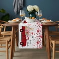 thumbnail image 2 of Valentine's Day Table Runner - 70 Inch Long, Kitchen Dining Table Runner Dresser Scarves, Pink Love Heart Truck Floral Romantic Farmhouse Decor for Coffee Tables Wedding Party Banquet, 2 of 8