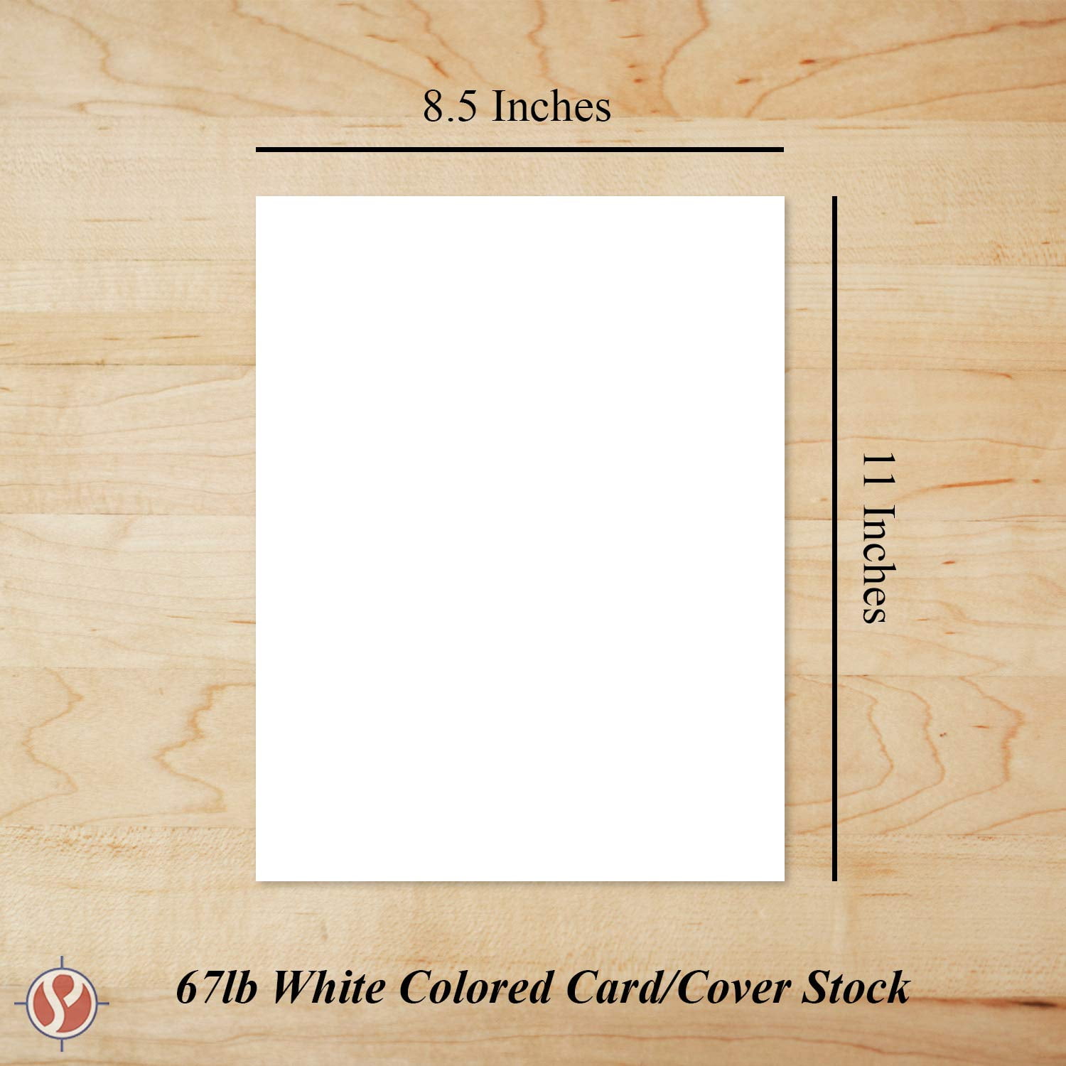 8.5 x 11" Pastel Colored Cardstock Paper - for Cards and Stationery Art and Craft, Printing and School Projects | Medium to Light Weight Card Stock, 67 LB Vellum Bristol | 250 Sheets (White)
