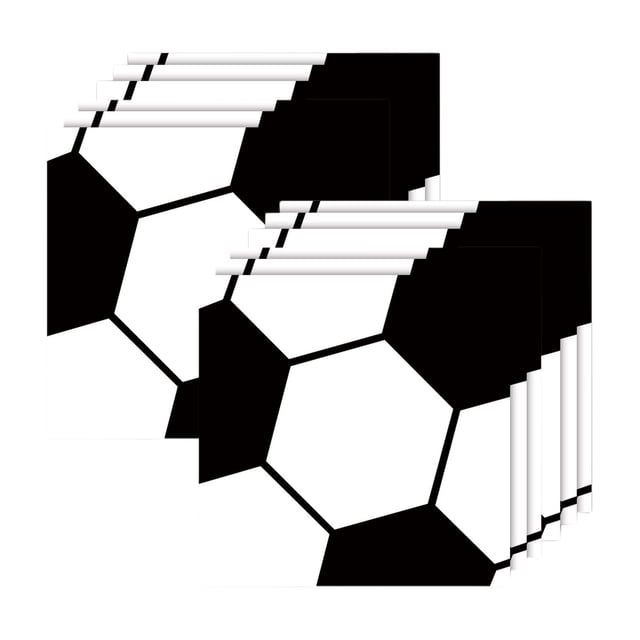 Decoraciones de Fiesta de Cumpleaños de Fútbol, 20 Servilletas de Papel con Tema de Fútbol 33x33cm Servilletas Desechables de Fiesta, Juego de Servilletas de Cóctel de Bola Deportiva, Decoraciones de
