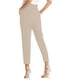 thumbnail image 3 of Pantalones de mujer 9/10 pantalones de cintura alta Slim Fit para pantalones casuales de oficina lápiz Caqui XXXL Yuyangstore Pantalones de mujer, 3 of 7