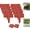 Red, variant on Imitation Stone Garden Fence Plastic Garden Retaining Edging Border, No Dig Landscape Edging, Interlocking Decorative Panels for Flower Bed Path Lawn Outdoor Picket Yard Grass Edge (10pcs,Black)