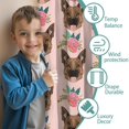 thumbnail image 3 of Blackout Kids Curtains,German Shepherd with Roses Childrens Insulated Curtains Set Of 2,Bedroom Essentials,Toddler Room Decor 52x84in(132x213cm), 3 of 4
