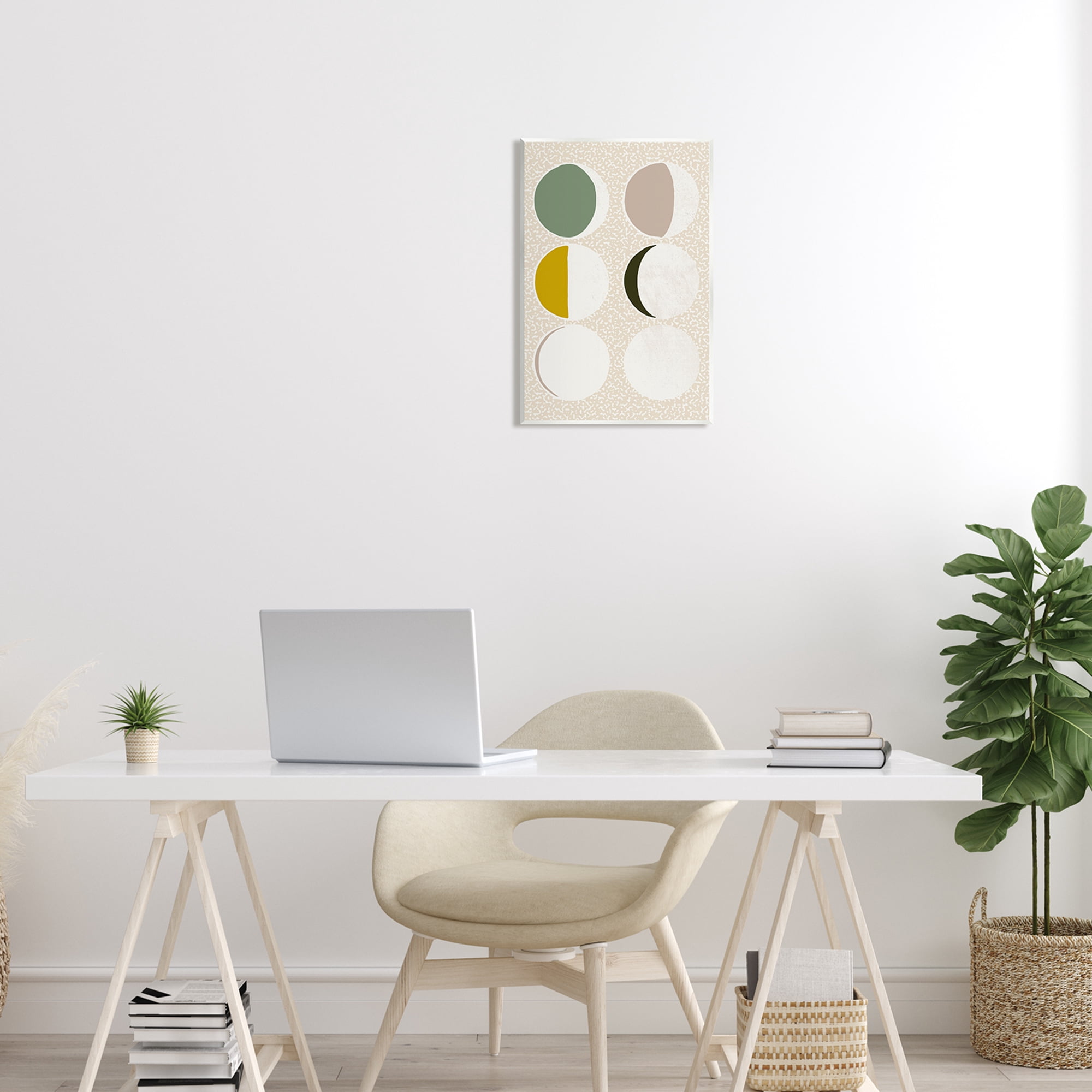 Stupell Industries Boho Contemporary Moon Phases Abstract Painting Unframed Art Print Wall Art