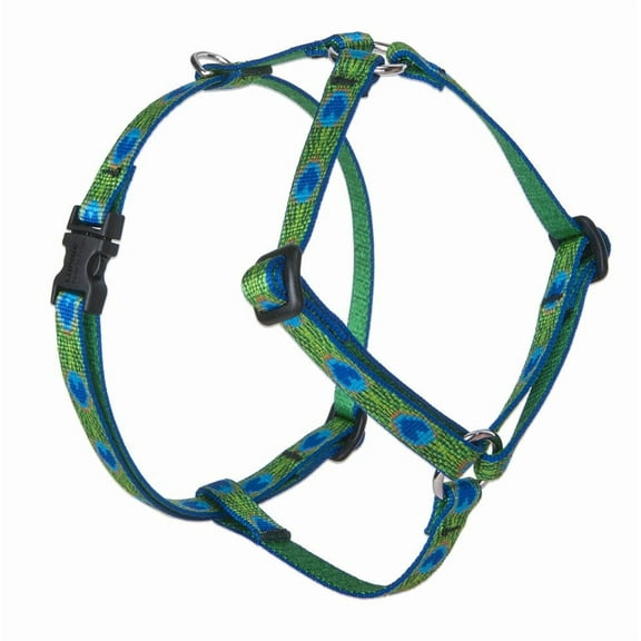 LupinePet Originals 1/2" Tail Feathers 12-20" Adjustable Roman Dog Harness for Small Dogs