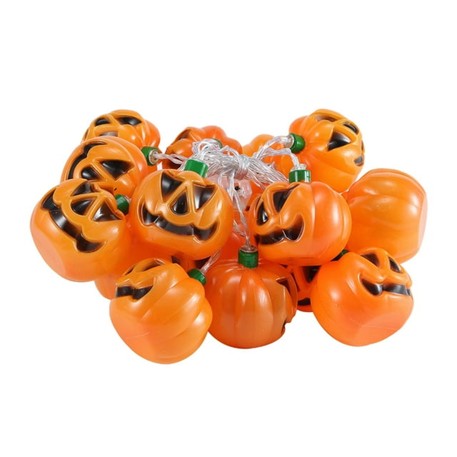 lionlar LED Pumpkin String Lights Battery Powered Holiday Lights Orange Lights Halloween 3 Meters