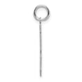 thumbnail image 2 of Auriga 925 Sterling Silver/Rhodium-plated Satin Number 18 Charm for Women (L-22mm, W-18mm), 2 of 6