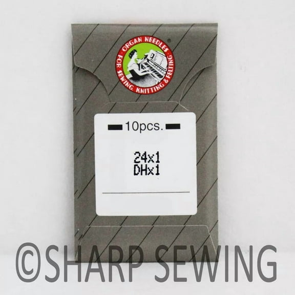 Teamwork 10 ORGAN 24x1 NEEDLES SIZE#12 fits SINGER 19, 20, 24, 25, 26, 240W, 240K, 410W10