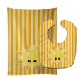thumbnail image 1 of Carolines Treasures BB7155STBU Weather Sunshine Face Baby Bib & Burp Cloth, 1 of 1