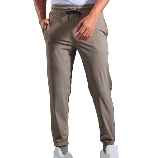 Weiqiqre Mens Pants Casual Fashion Solid Quick Drying Elastic Pants Drawstring Elastic Waist Pants Perfect for Outdoor Work and Casual Streetwear in Spring and Fall Seasons