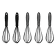 thumbnail image 1 of Batidor de Huevos de Silicona Zhivalor 5 Piezas 6 Pulgadas Mini-2 Negro + 3 Grises, 1 of 5