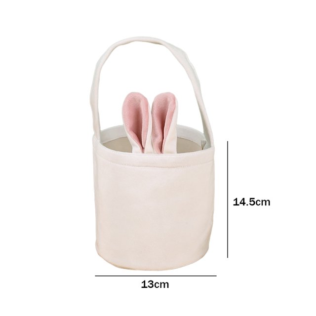Cestas De Conejo De Pascua Paquete de 5 bolsas de Pascua con orejas de pie para Pascua para niños orejas rosadas B Sywqhk Libre de BPA