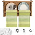 thumbnail image 5 of Green Wooden Grain Kitchen Towels Set of 4, Vintage Chic Geometric Gradient Absorbent Dish Towels for Kitchen, Microfiber Hand Towel, Quick Drying Tea Towel for Cleaning Decorative Dishcloths, 5 of 7