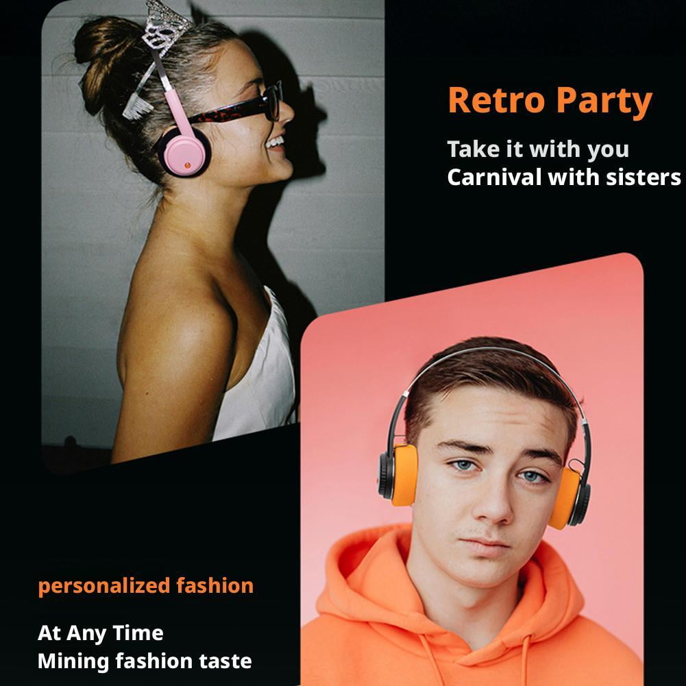 Wireless Bluetooth Headphones, Retro Classic Lightweight Headset, Dual Device Connectivity,Throwback 80s 90s