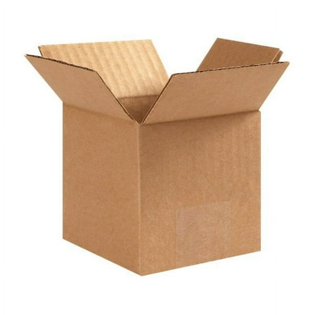 Office Depot® Brand Corrugated Cartons, 4" x 4" x 4", Kraft, Pack Of 25