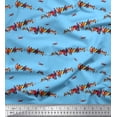 thumbnail image 1 of Soimoi Rayon Crepe Fabric Colorful Bird Print Fabric by the Yard 46 Inch Wide, 1 of 1