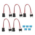 thumbnail image 2 of 5PCS Car Fuse Holder Connector 16AWG 20A Blade Type Fuse Holder with 5PCS Blade Fuse for Automotive Car Motorcycle, 2 of 8