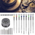 thumbnail image 3 of Precision Screwdriver 9pc Set Watch Jewelry Slotted Flat Blade Watchmakers Tools, 3 of 8
