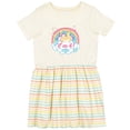 thumbnail image 3 of Inktastic 4th Birthday Unicorn Rainbow Cute Girls Girls Toddler Dress, 3 of 5