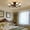 coffee, variant on Modern Style LED Dimmable Ceiling Fan 21.7 Flush Mount Low Profile with Remote Control - 5 Blade