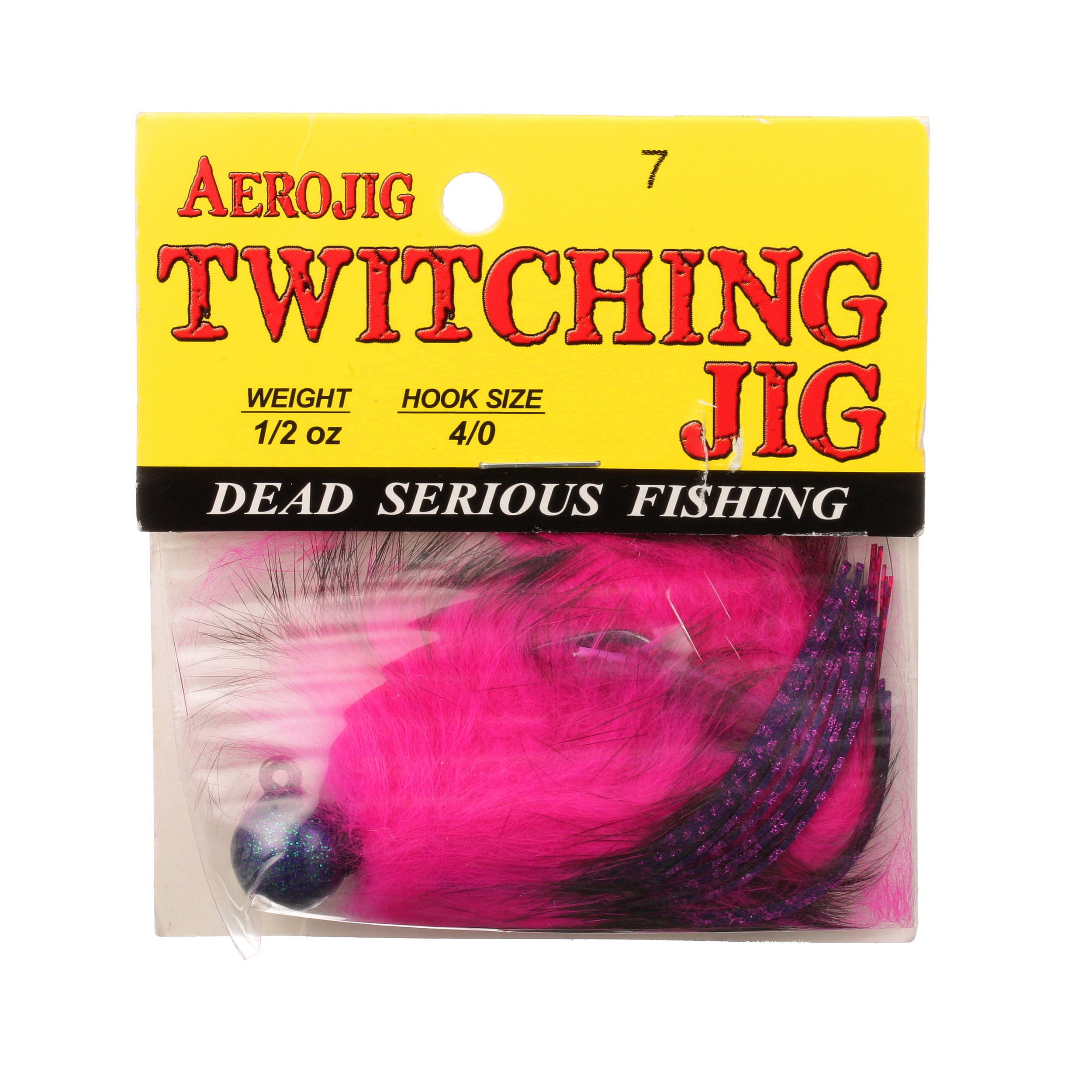 (2 pack) AEROJIG SALMON TWITCHING JIG - PNK/BLK 1/2 OZ