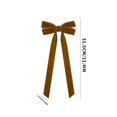 thumbnail image 2 of 10-Pack Velvet Bows with Long Tails, 12.4 Inch Brown Christmas Ornaments for Tree and Wreath Decorations, 2 of 4