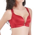 thumbnail image 4 of AWZXDE Women's Underwire Bra One Fab Fit Demi T Shirt Convertible Bras for Women Comfortable Supportive Lingerie Fashionable Everyday Wear Red,95, 4 of 7
