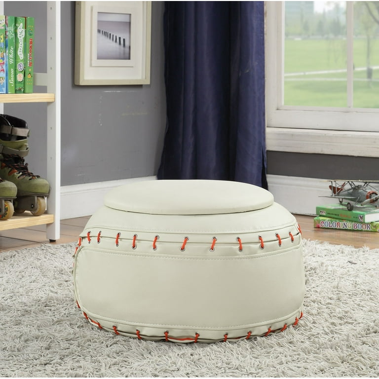 Acme All Star Baseball 2-Piece Chair and Ottoman Set