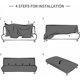 thumbnail image 5 of Funda de sofá elástica universal para sofás sin brazos y sofás cama: estilo clic-clac, 5 of 5