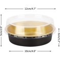 thumbnail image 2 of Mini Ramekins with Lids oz Disposable Aluminum Foil Cake Baking Tins Pans Creme Brulee Tart Pie Tins Silver Small Individual Round Containers Oven for Baking, 2 of 6