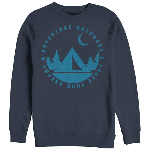 Women's CHIN UP Adventure Outdoors Dream  Sweatshirt Navy Blue X Large