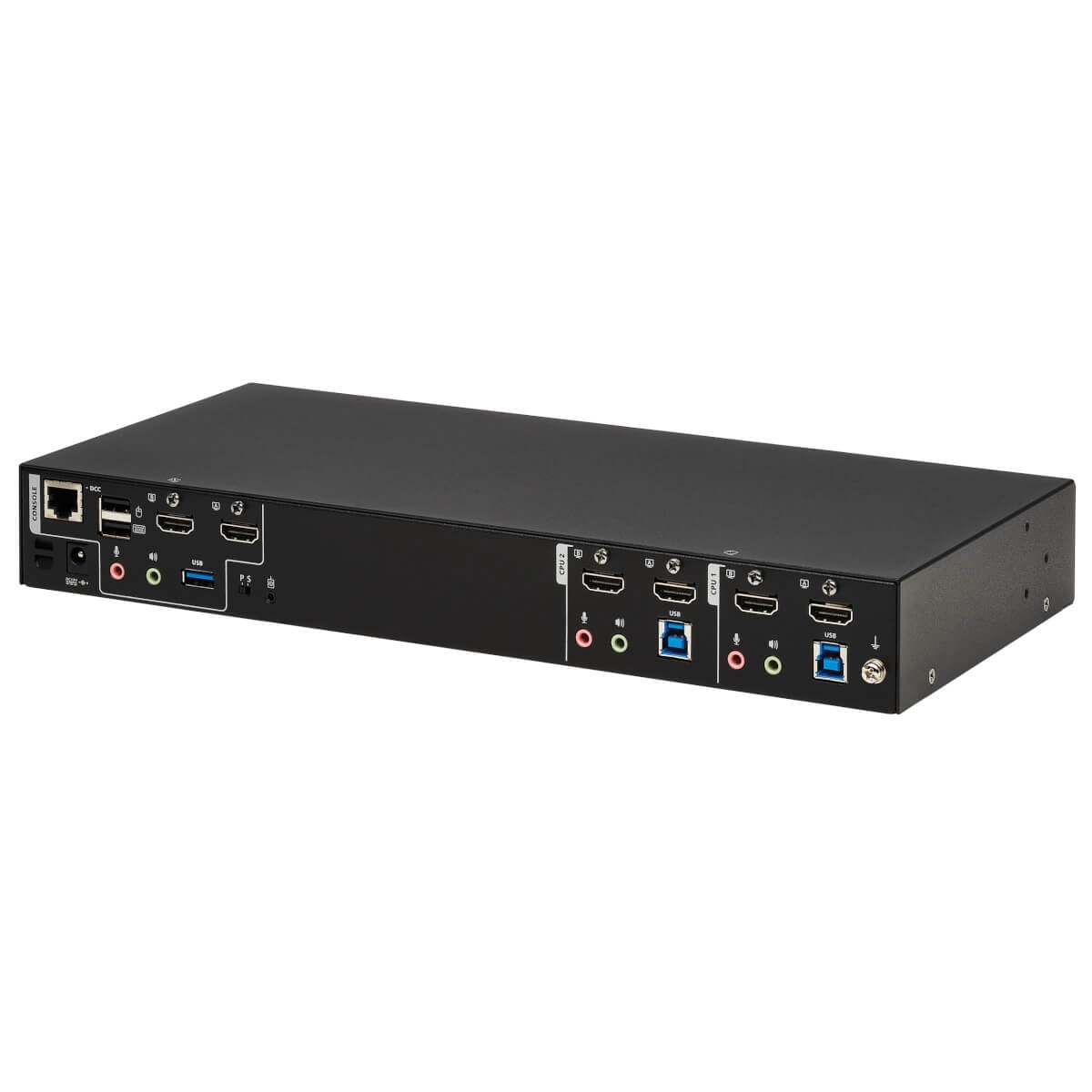 Tripp Lite 2-Port HDMI Dual-Display KVM Switch - 4K 60 Hz, USB 3.2 Gen 1, HDCP 2.2, USB Sharing - KVM/Audio/USB Switch - 4 X KVM/Audio/USB - 1 Local User - Desktop