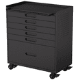 thumbnail image 2 of Hassch Rolling Tool Cabinet with 6 Drawers, Heavy Duty Metal Storage Cabinet for Garage, Warehouse, Workshop, Black, 2 of 11