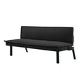 thumbnail image 6 of Gewnee Futon Sofa Bed,Modern Velvet Convertible Sofa Bed with 3 Adjustable Backrest Angles,Loveseat Sleeper Couch for Living Room Apartment Furniture.Black, 6 of 9