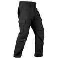 thumbnail image 3 of TRGPSG Men's Ripstop Work Pants, 8-Pocket Utility Cargo Pants with Side Elastic Waist, Stretch Water-Resistant Outdoor Hiking Trousers(No Belts), 3 of 7