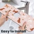 thumbnail image 6 of Sikiie Star Cute Dog Splash Guard for Sink Faucet-1 PC Super Absorbent Fast Drying Mat Sink Gadgets-Splash Guard for Kitchen, Sink Mat, 6 of 7