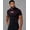 Black and Red, variant on YA New Men's Tight T-shirt Jogger Sports and Fitness Running Training Quick-Drying T-Shirt