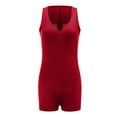 thumbnail image 3 of Women's Sexy Sleeveless Romper - Club Party Casual Jumpsuit with High Waist, 3 of 4