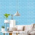 thumbnail image 3 of Walbest 10 Pack DIY 3D Wall Panels, 3D Wallpaper Sticker with Self-Adhesive Waterproof Brick PE Foam Wall Panels for Interior Wall Decor, TV Wall, Bathroom, Kitchen, Living Room Home Decoration, 3 of 7
