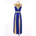 thumbnail image 2 of inhzoy Womens Metallic Worship Dance Dress Lyrical Liturgical Praise Dance Robe Blue L, 2 of 8