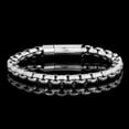 thumbnail image 5 of Invicta Jewelry Men's Polished Box Chain Steel Bracelet (8mm) - 9", 5 of 8