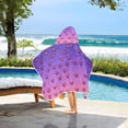 thumbnail image 3 of Yayeee Kids Hooded Towel with Hand Pockets Beach Soft Absorbent Bath Wrap 50 x 23.5 inch, Pixel Love, 3 of 5