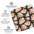 thumbnail image 3 of Lsque Rose Flowers Pattern 4" Drink Coasters Set of 4, PVC Leather Absorbent Coasters, Table Coaster Set Decorative Coffee Cup Coasters Housewarming Gift -Square, 3 of 6