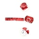 thumbnail image 2 of Cinturones elásticos delgados de 2 piezas para mujer INSPIRE CHIC con brillo y decoraciones de lentejuelas color rojo, 2 of 6