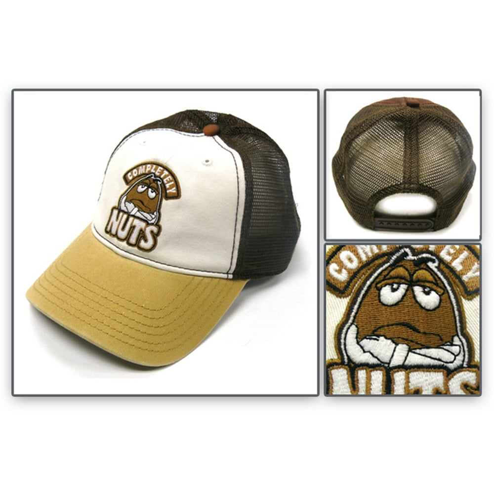 M&M'S Baseball Cap M&Ms New Completely Nuts Mens Brown Hat