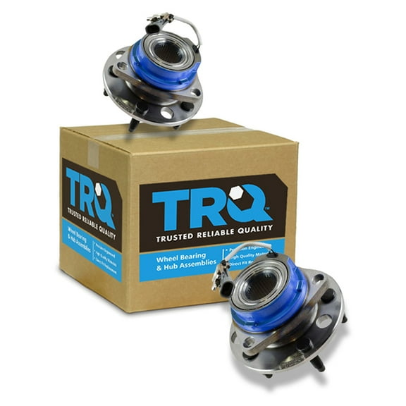 TRQ Front Wheel Hub & Bearing Pair for Chevy Buick Cadillac Pontiac Olds FWD ABS BHA53307 Fits select: 1992-1999 BUICK LESABRE, 1992-1996 CADILLAC DEVILLE