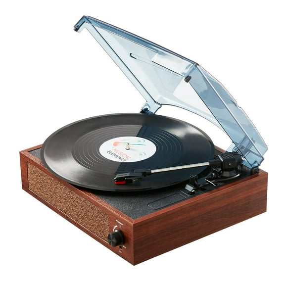 STAWAY Vinyl Record Player - 3-Speed Turntable with Built-in Speakers, Bluetooth & RCA Output - Plays 33/45/78 RPM Vinyl Records