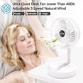 thumbnail image 4 of WEISIPU Telescopic Cordless Fan Cooling Wireless Folding Portable USB Rechargeable Fan, 4 of 5