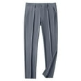 thumbnail image 2 of Wancir Golf Pants Men Stretch Dress Pants Slim Fit Classic Front Pleated Business Casual Pants Straight Leg, 2 of 9