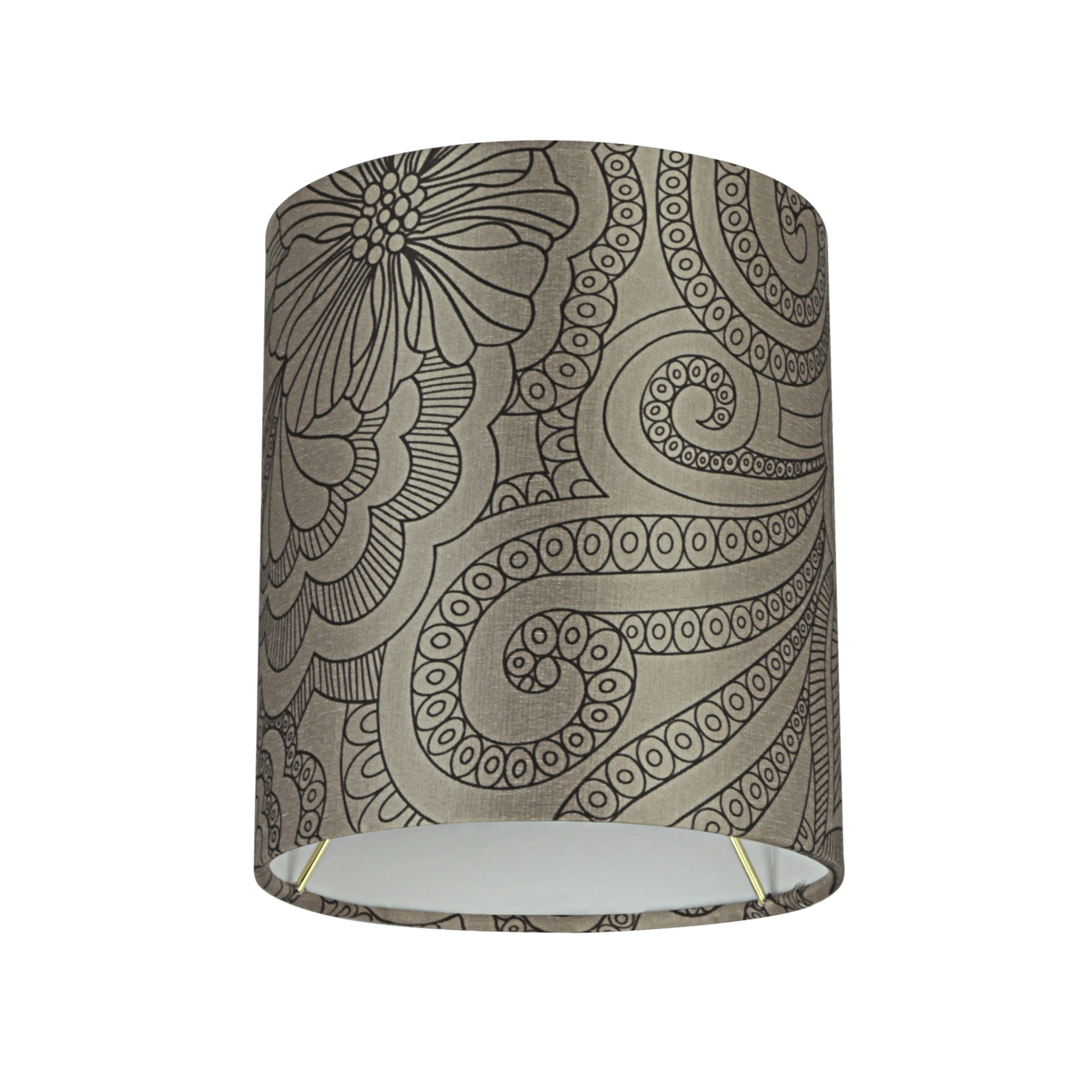 Aspen Creative 58501 Transitional Hardback Empire Shape UNO Construction Lamp Shade in Taupe, 6-1/2" Wide (6-1/2" x 6-1/2" x 7-1/2")