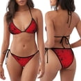 thumbnail image 3 of Fotbe Spiders On The Web And Space Traje de Baño para Mujer de Dos Piezas – Bikini Sexy de Tirantes Tipo Halter con Diseño Triangular, 3 of 6